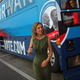 Democratic National Committee Chair Debbie Wasserman Schultz (D-Fla.) and Rep. Donna Edwards (D-Md.) exit the Democratic National Committee and Obama for America Gotta Vote Bus in the Little Havana neighborhood of Miami on Oct. 25, 2012.
Joe Raedle/Getty Images